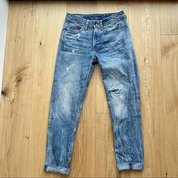 SALE ⬇️ G-STAR BOYFRIEND MEDIUM BLUE WASHED JEANS -24 - Picture 6 of 16